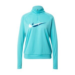 NIKE Športová mikina  tyrkysová / biela / tmavomodrá