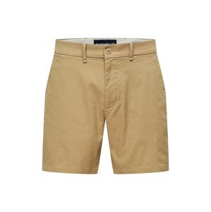 Abercrombie & Fitch Chino nohavice 'PLAINFRONT'  tmavomodrá