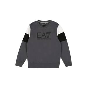 EA7 Emporio Armani Mikina  tmavosivá / čierna / biela