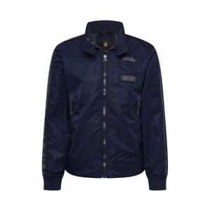 G-Star RAW Prechodná bunda 'Harrington'  námornícka modrá / tmavosivá / biela