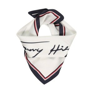 TOMMY HILFIGER Šatka  tmavomodrá / ohnivo červená / biela