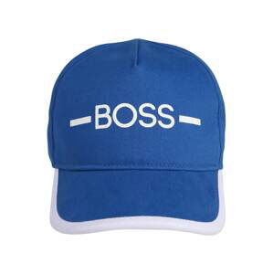 BOSS Kidswear Klobúk  kráľovská modrá / biela