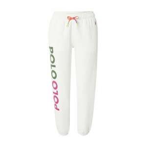 Polo Ralph Lauren Nohavice  biela / ružová / kaki
