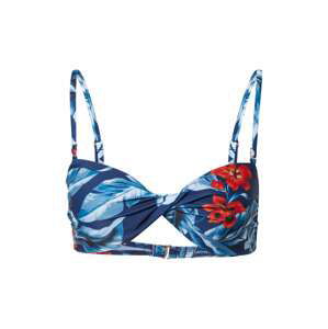 Superdry Bikinový top  modrá / svetlomodrá / červená