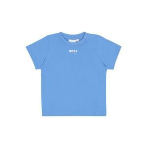 BOSS Kidswear Tričko  modrá / biela