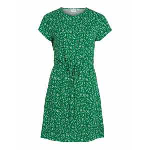 VILA Letné šaty  zelená / biela