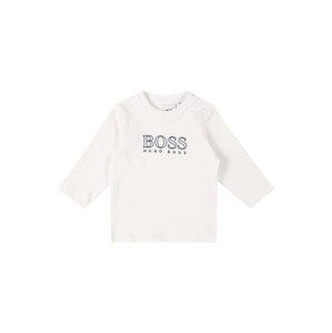 BOSS Kidswear Tričko  biela / tmavomodrá / modrá