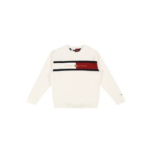 TOMMY HILFIGER Mikina  béžová / nebielená / červená / čierna