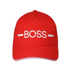 BOSS Kidswear Klobúk  svetločervená / biela