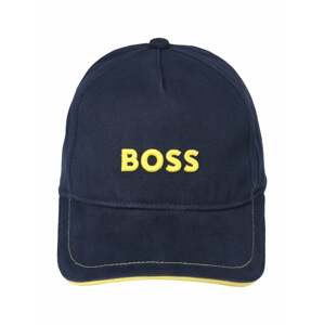 BOSS Kidswear Klobúk  námornícka modrá / žltá