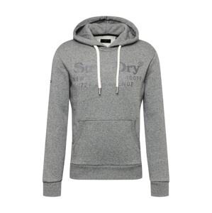 Superdry Mikina 'Venue'  sivá melírovaná / čierna / biela