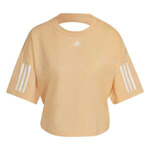 ADIDAS PERFORMANCE Funkčné tričko  pastelovo oranžová / biela