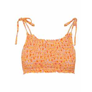 VERO MODA Bikinový top 'Frilly'  oranžová / orgovánová