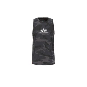 ALPHA INDUSTRIES Tričko  kamenná / tmavosivá / čierna / biela