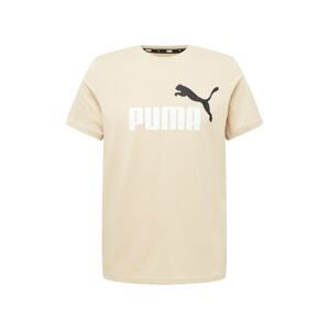 PUMA Funkčné tričko  béžová / biela / čierna