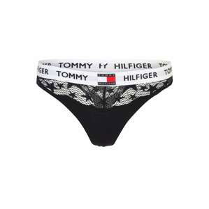 Tommy Hilfiger Underwear Tangá  čierna / biela