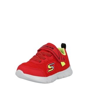 SKECHERS Tenisky  červená / svetložltá / sivá