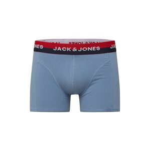 JACK & JONES Boxerky 'EUSTACE'  dymovo modrá / tmavočervená