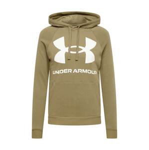 UNDER ARMOUR Športová mikina  biela / olivová