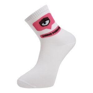 Chiara Ferragni Ponožky  biela / ružová / čierna / svetlomodrá