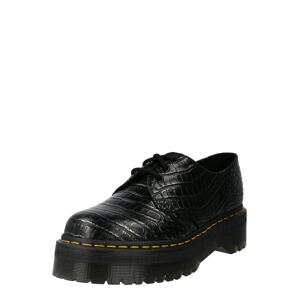 Dr. Martens Šnurovacie topánky  čierna / strieborná