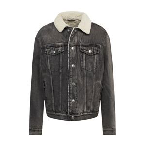 AllSaints Prechodná bunda 'FERN'  čierny denim / biela