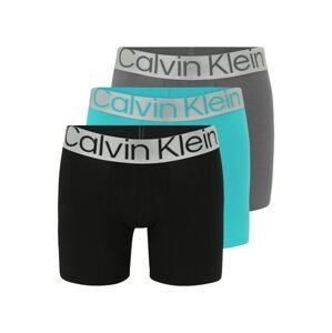 Calvin Klein Underwear Boxerky  vodová / sivá / sivá melírovaná / čierna