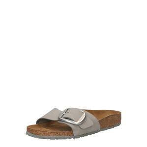 BIRKENSTOCK Šľapky 'Madrid'  kamenná / strieborná