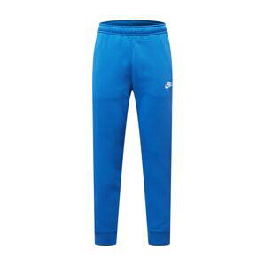 Nike Sportswear Nohavice  modrá / biela