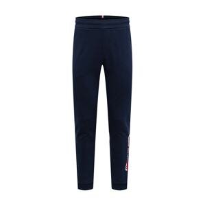 Tommy Sport Športové nohavice  biela / námornícka modrá / svetločervená