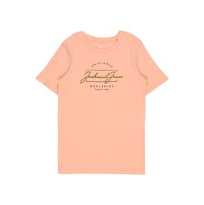 Jack & Jones Junior Tričko 'RELDEN'  rosé / žltá / čierna