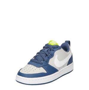 Nike Sportswear Tenisky 'Court Borough 2'  modrá / neónovo žltá / sivá / biela