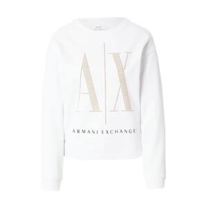 ARMANI EXCHANGE Mikina  zlatá / čierna / biela