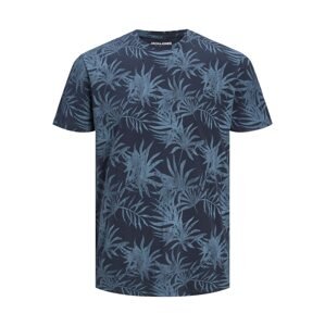 Jack & Jones Junior Tričko 'Bloomer'  námornícka modrá / modrosivá