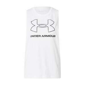 UNDER ARMOUR Športový top 'Sportstyle'  biela / čierna