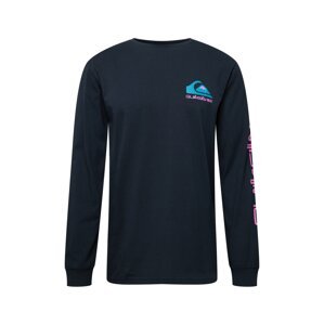 QUIKSILVER Funkčné tričko 'OMNI'  čierna / tyrkysová / fialová