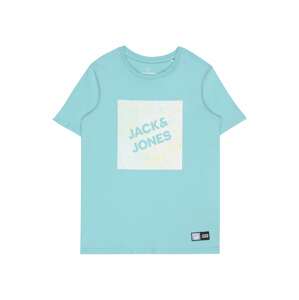 Jack & Jones Junior Tričko 'NIGHTS'  svetlomodrá / pastelovo ružová / žltá