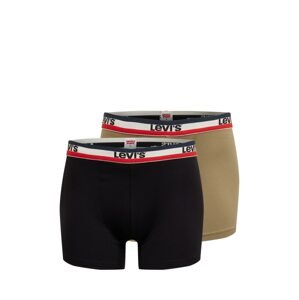 LEVI'S Boxerky  olivová / čierna / biela / červená