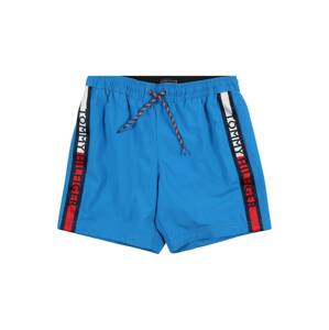 Tommy Hilfiger Underwear Plavecké šortky  nebesky modrá / tmavomodrá / biela / ohnivo červená