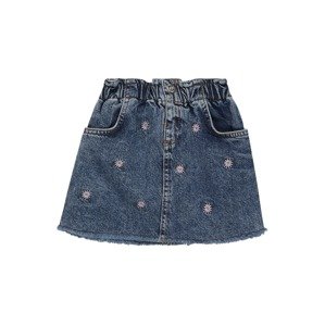 River Island Sukňa 'DITSY'  modrá denim / pastelovo ružová / tmavozelená