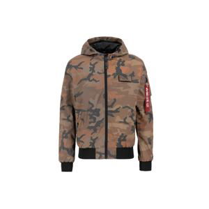 ALPHA INDUSTRIES Prechodná bunda  oranžová / hnedá / olivová / antracitová