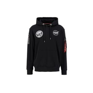 ALPHA INDUSTRIES Mikina 'NASA Voyager'  sivá / čierna / biela