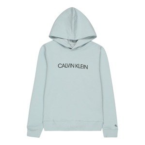 Calvin Klein Jeans Mikina  pastelovo modrá / čierna