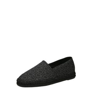 Calvin Klein Espadrilky  sivá / čierna