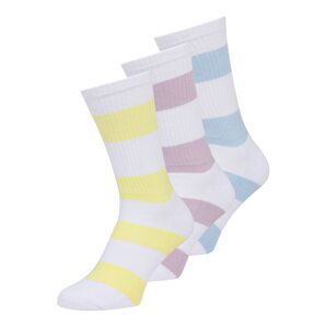 BURTON MENSWEAR LONDON Ponožky  biela / levanduľová / svetlomodrá / svetložltá