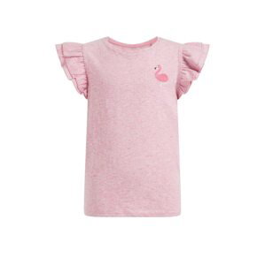WE Fashion Tričko  rosé / s ružovými fľakmi / biela