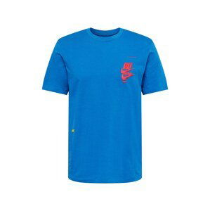 Nike Sportswear Tričko  kráľovská modrá / žltá / červená