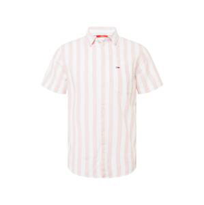 Tommy Jeans Košeľa  ružová / biela / červená / námornícka modrá