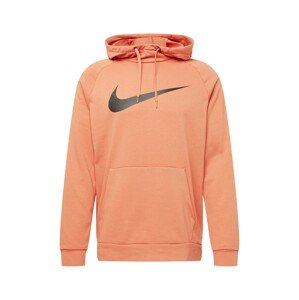 NIKE Športová mikina  oranžová / čierna