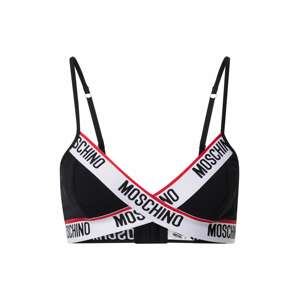 Moschino Underwear Podprsenka  čierna / biela / červená